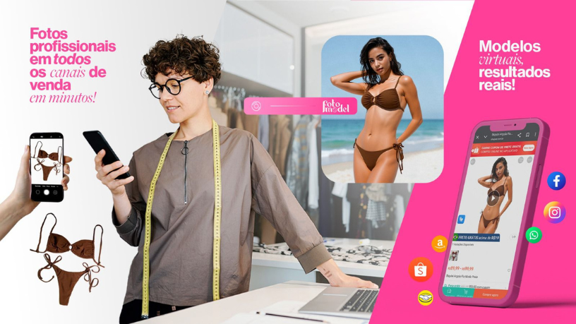 Criar fotos para diferentes segmentos de moda ficou prático com o FotoModel.