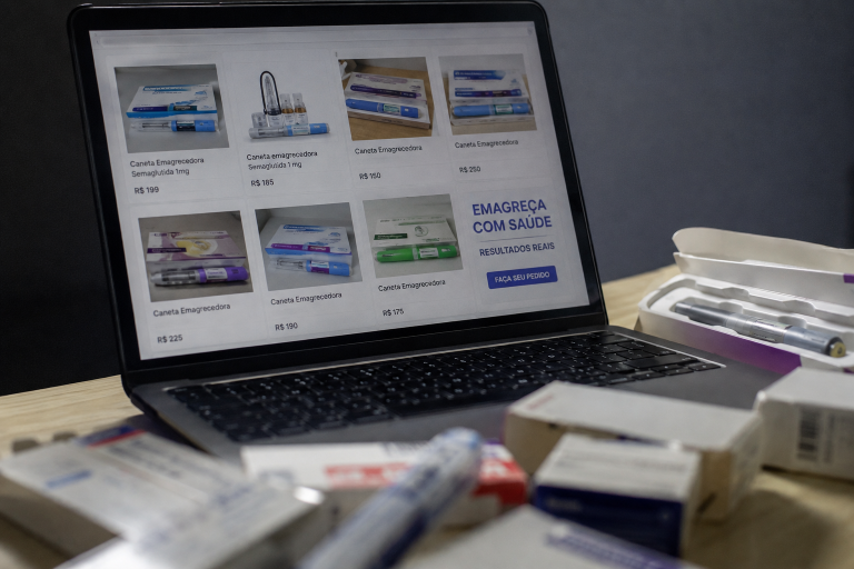 Venda ilegal de canetas emagrecedoras avança na internet e preocupa autoridades no Brasil